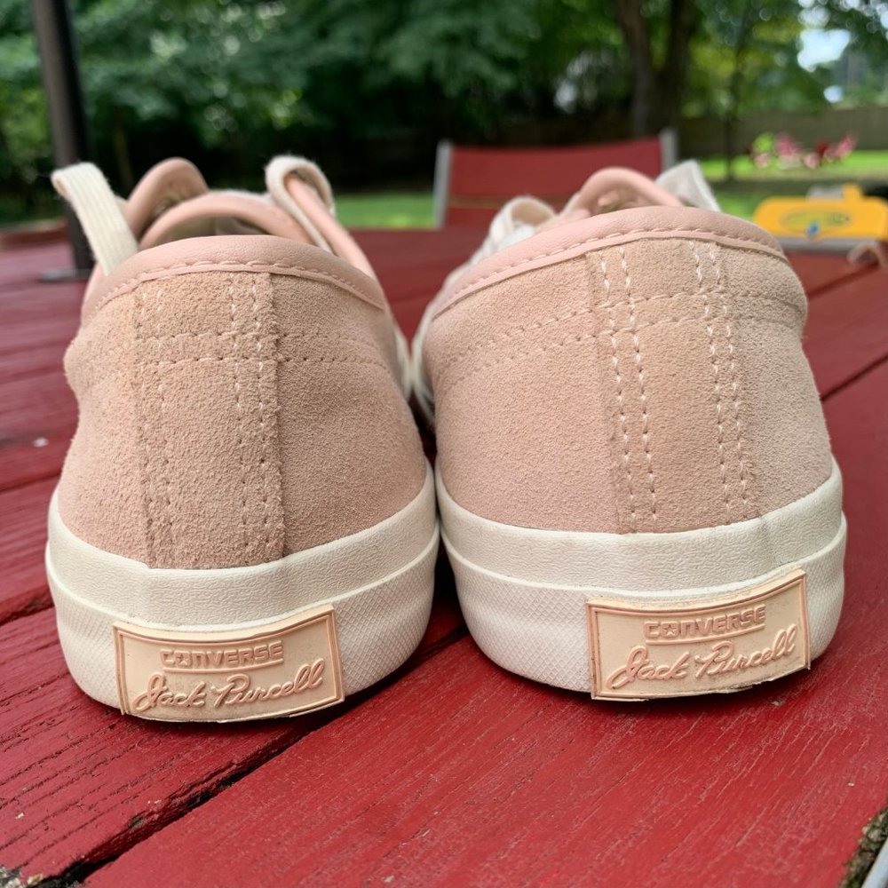 Converse Jack Percell Pink Suede Sneakers Size 8 - image 6
